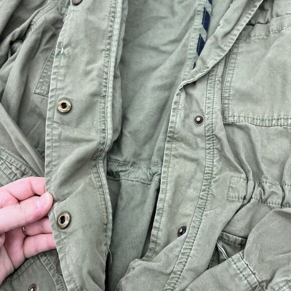 Gap Green Rugged Utility Military Jacket Women's size SMALL - Picture 3 of 5